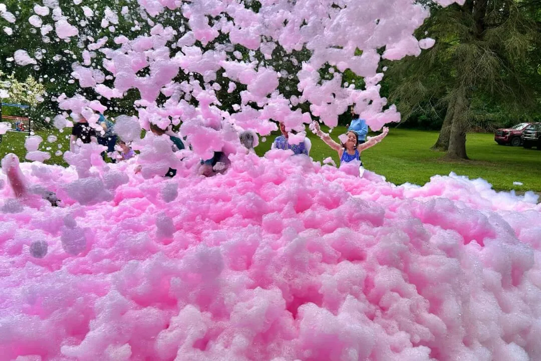 Gender Reveal - Colored Foam - foam party package